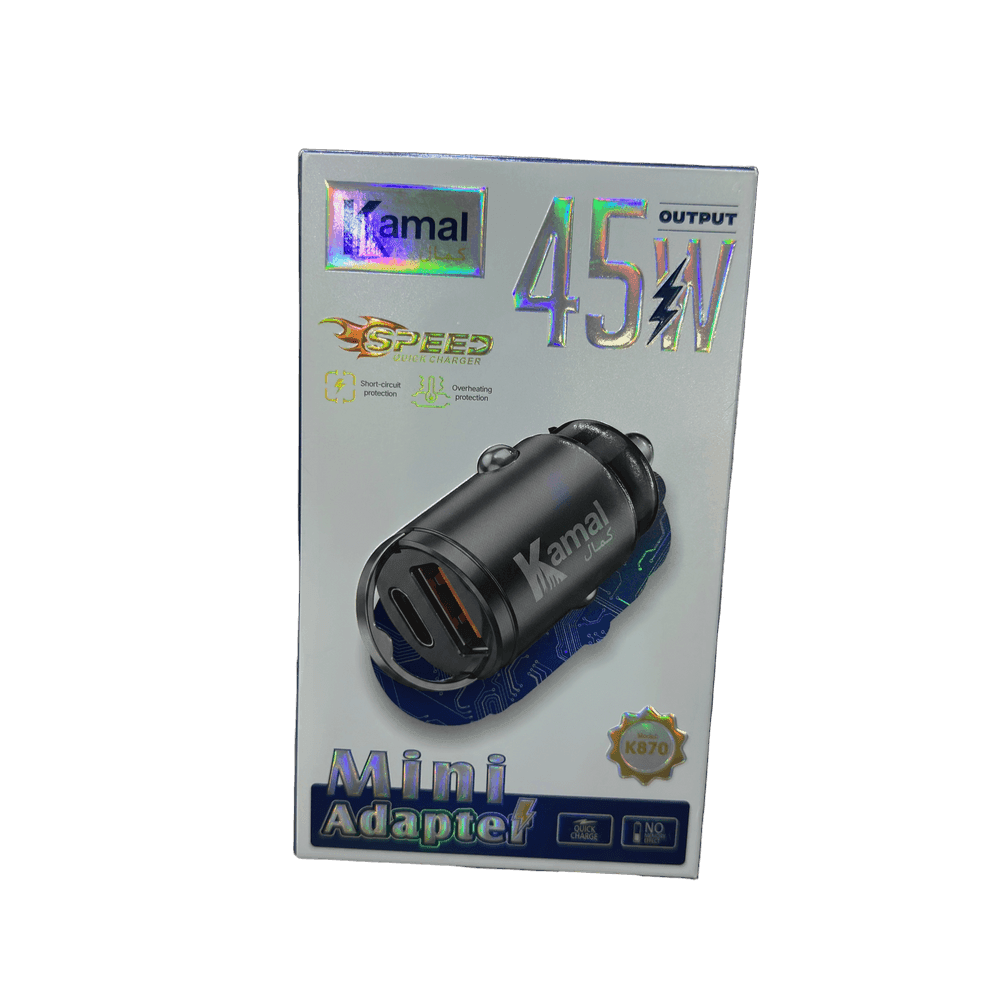 Kamal 45w Mini Car Adapter K870