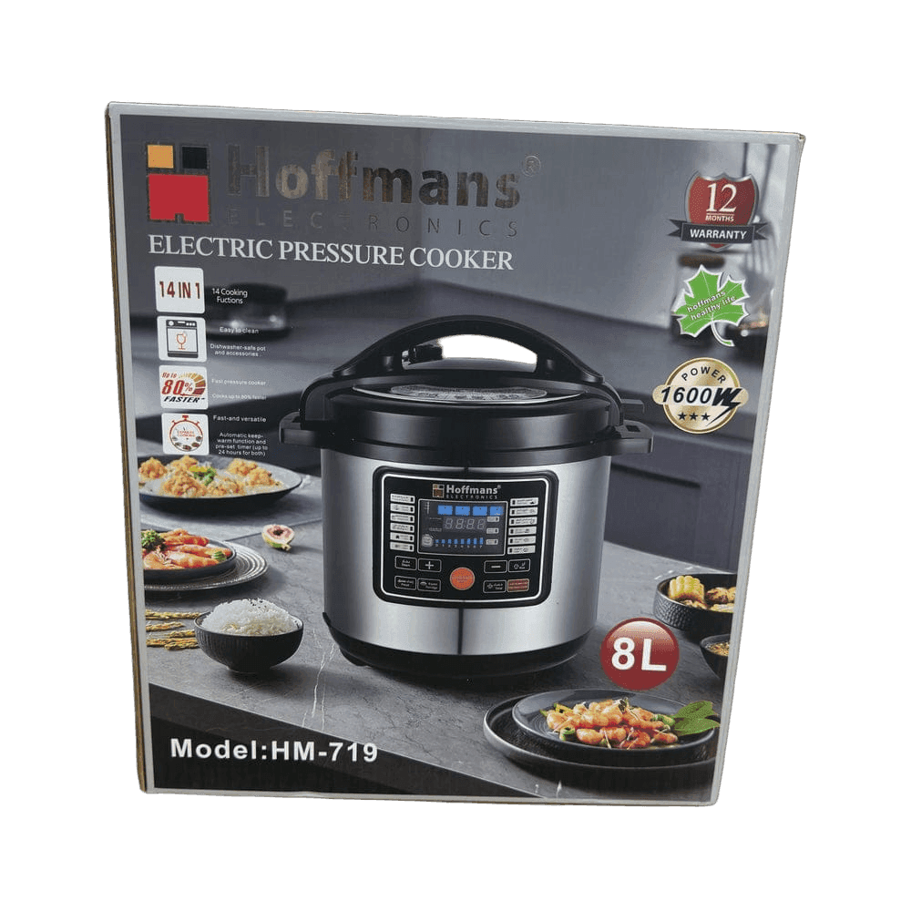 Hoffmans 14 in 1 Electric Pressure Cooker 8-L Capacity hm-719