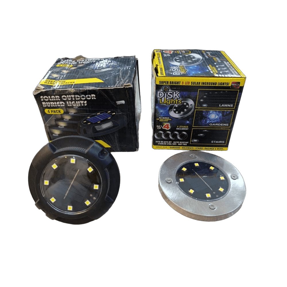 Garden Solar Disc Light Set of 2