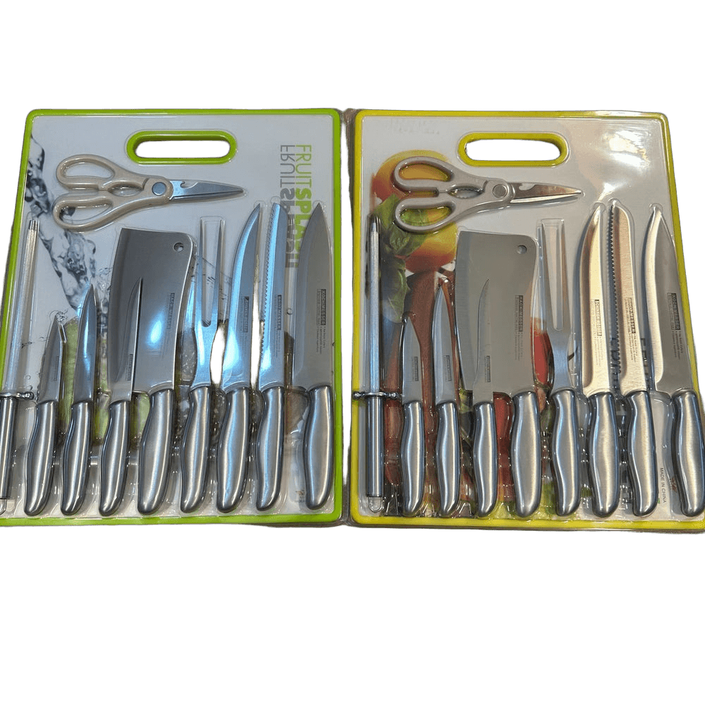 11 in 1 Koch Messer Knives Set with Scissor & Cutting Board