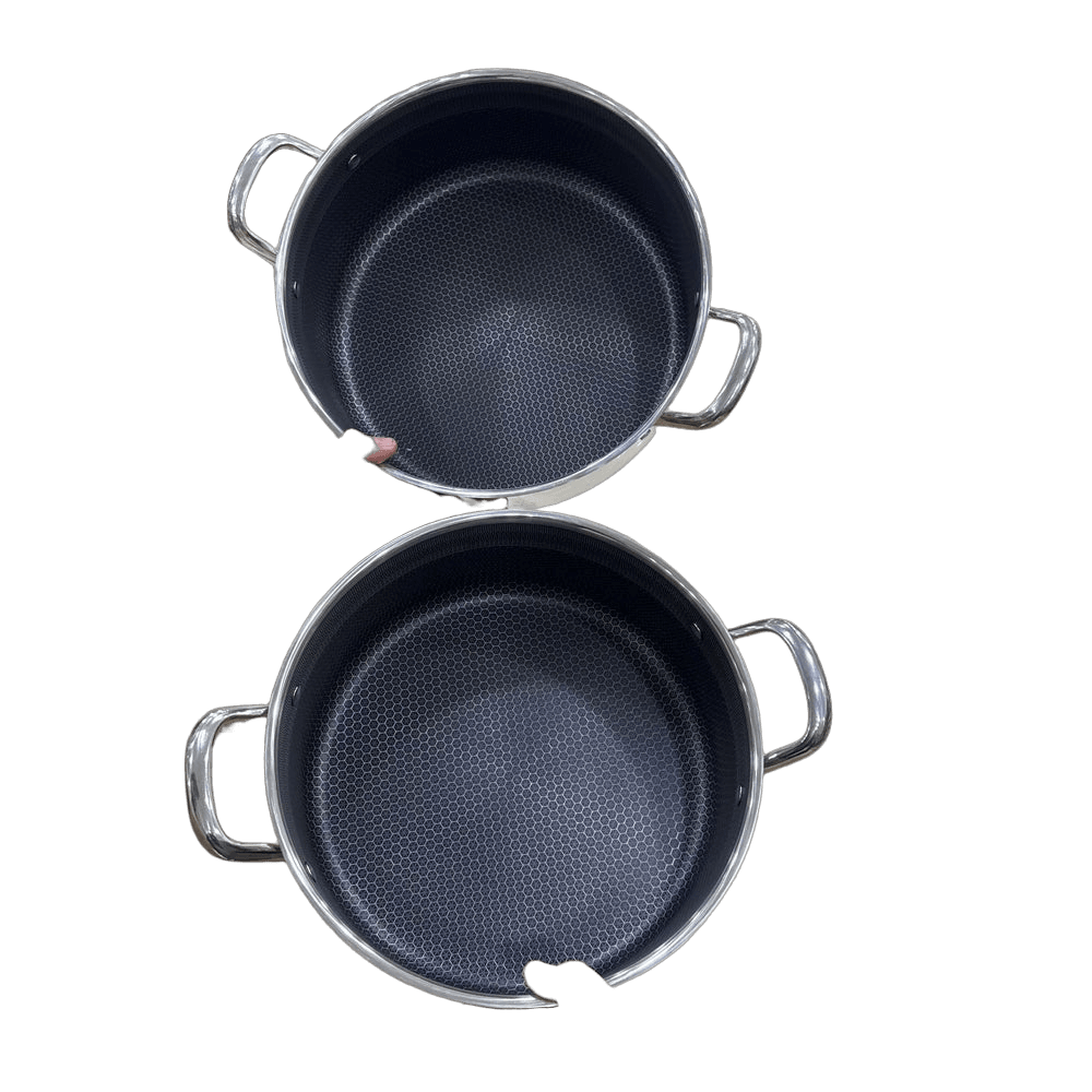 4pcs Big Size Laser Coated Casserole 32cm & 34cm
