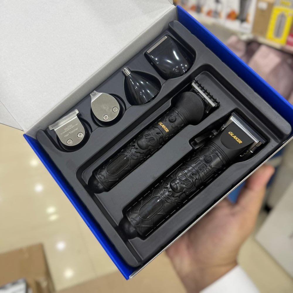 GLAKER Hair Clipper and 6-in-1 Grooming Kit