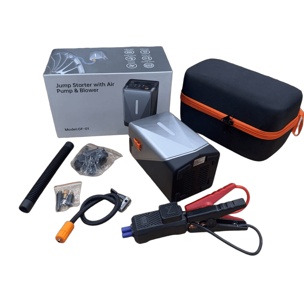 6 in 1 Jump Starter With Air Pump & Blower GF01