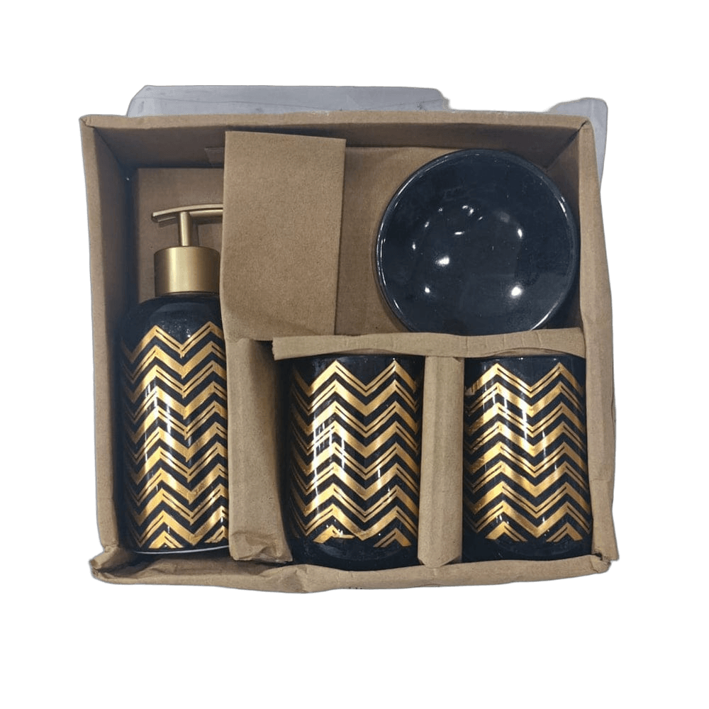 Ceramic 4pcs Bathroom Accessories Set