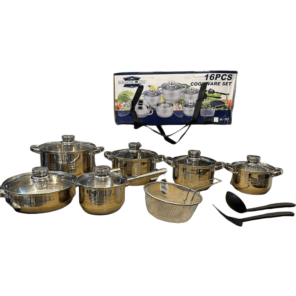 Berghome Line 16pcs Stainless Steel Cookware Set BL-1356