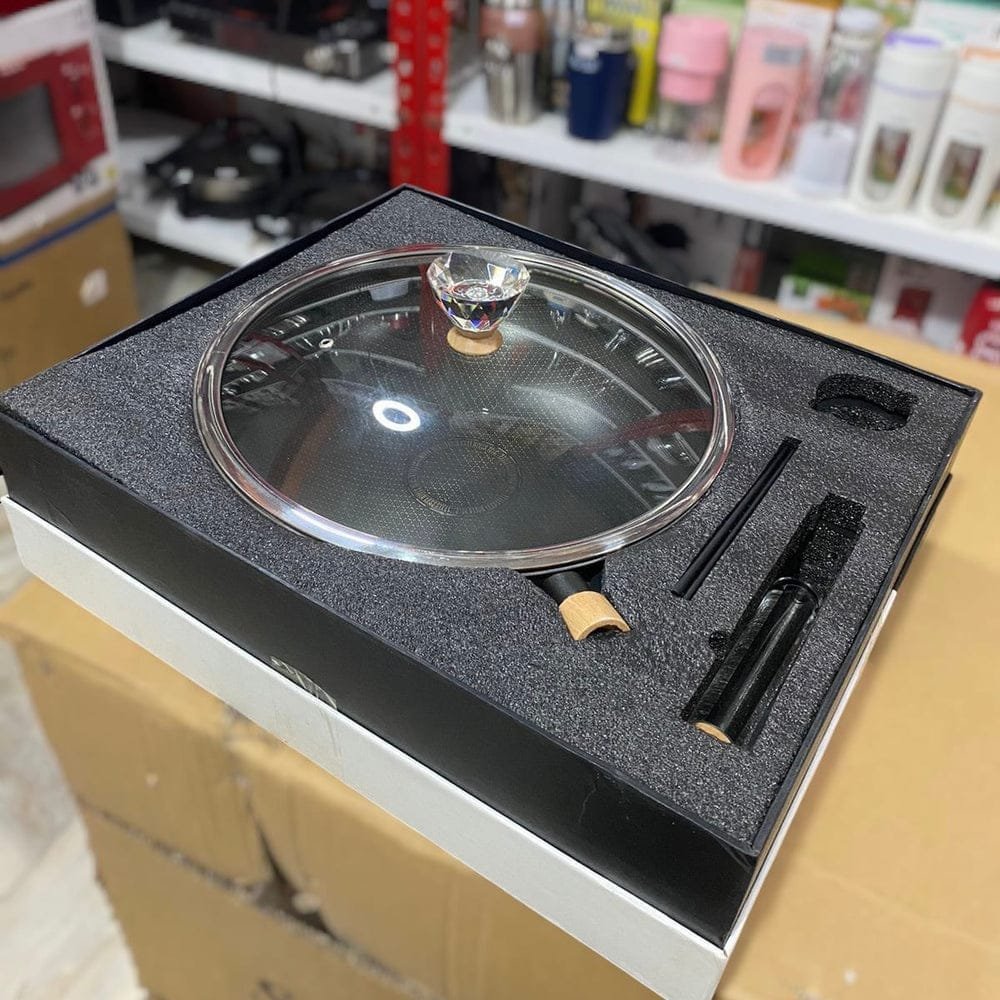 Crystal HoneyComb Laser Coated Deep Pan 34cm