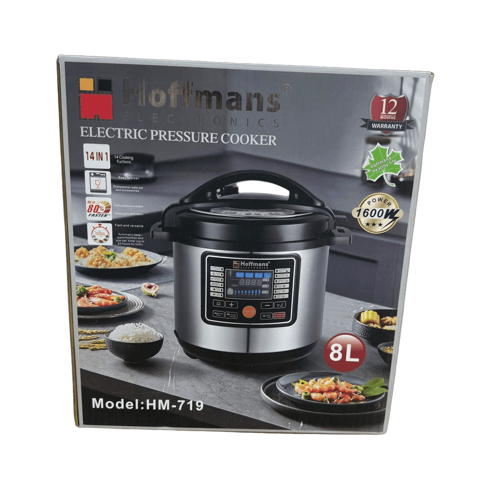 Hoffmans 14 in 1 Electric Pressure Cooker 8-L Capacity hm-719