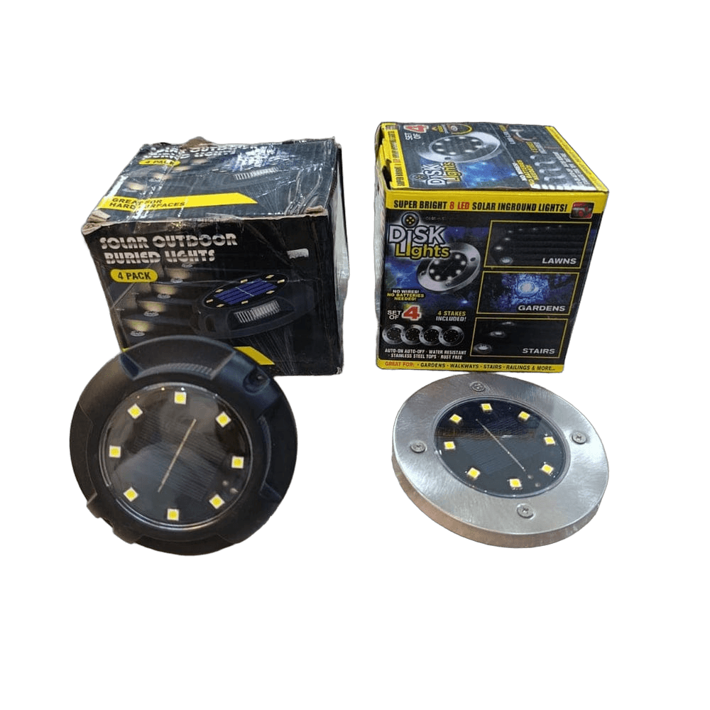 Garden Solar Disc Light Set of 2