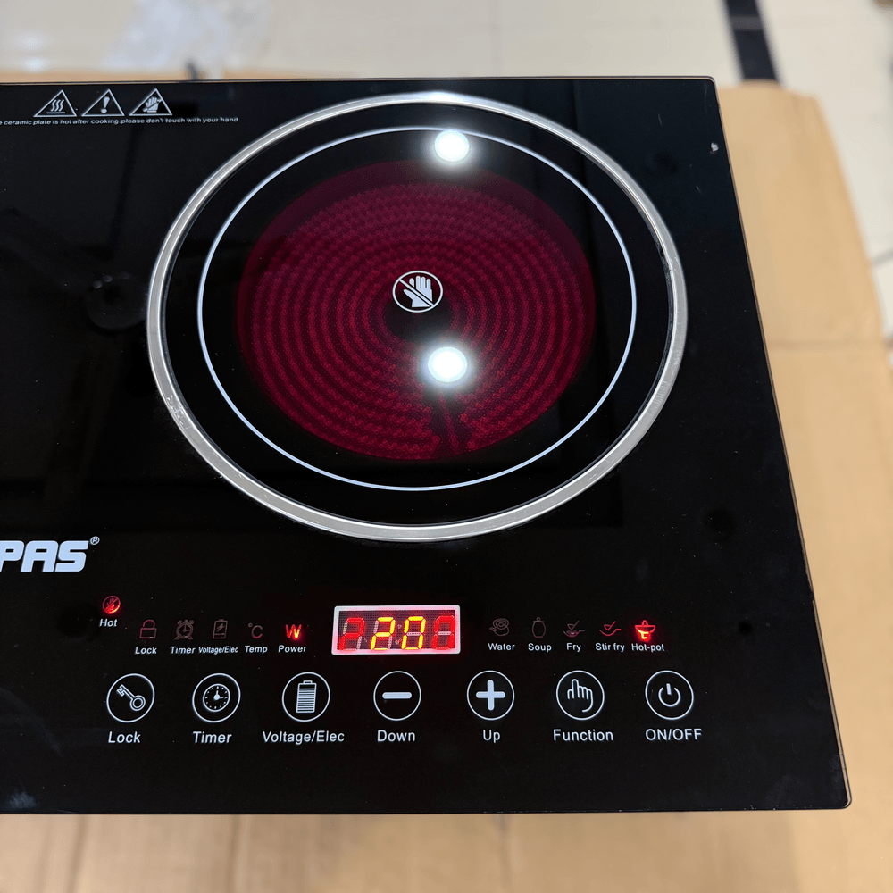 Geepas 2 in 1 Induction & Infrared Double Burner Hot Plate 6130