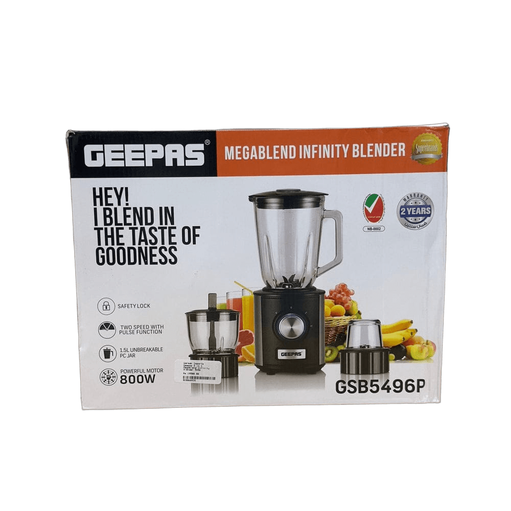 Geepas 3 in 1 Megablend Infinity Blender 5496
